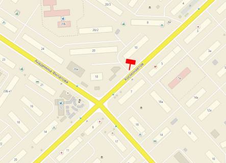 Billboard  in Odessa, 3x6  Kosmonavtiv st., 10, v centr scheme