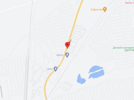 Billboard B in Nikopol, 6х3  N-23, km 223+880 (pravoruc), V'izd do m. Nikopol', bila AZS AVIAS scheme