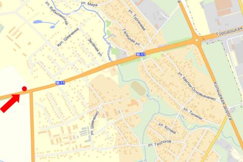 Billboard B in Zimna Voda, 3x6  Trasa L'viv-Segini, s. Lapaivka, v''izd v misto, v bik supermarketu "METRO" scheme