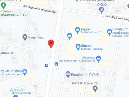 Billboard B in Krivy Rig, 3x6  5-j Zaricnij mkr., 22, TK "TERRA", u bik 129 kv. scheme