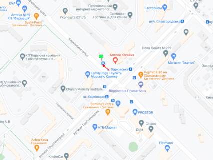 Prismatron, Prism A in Kyiv Harkivs'ke sose, 55 - Trostanec'ka st. - 374550 scheme