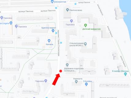 Billboard  in Kyiv, 3x6  Geroiv Stalingrada av., 58 v storonu st. Pivnicnoi scheme