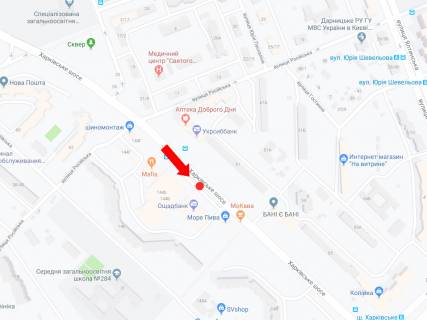 Prismatron, Prism  in Kyiv, 3x6  Harkivs'ke sose, 144V, bila supermarketu "Sil'po", v storonu Harkivs'koi pl. - 446090 scheme