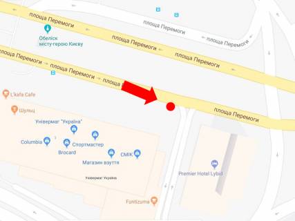 Scrolller, Scroll A in Kyiv, 1.8x1.2  Peremogi pl., 3, bila univermagu "Ukraina", v storonu bst. Sevcenka - 470109 scheme