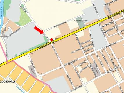 Billboard  in Uzhgorod, 3x6  Kapusans'ka st. / Bab''aka st., v bik Legoc'kogo st. scheme