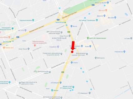Prismatron, Prism A in Kyiv, 3x6  Gagarina av. 22, rozdil'nik, v storonu pl. Darnic'koi (kolis. Leningardskaa pl.) - 215138 scheme