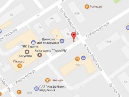 Citylight B in Kremenchuk Soborna st. (kolis. Lenina st.), 9-B scheme