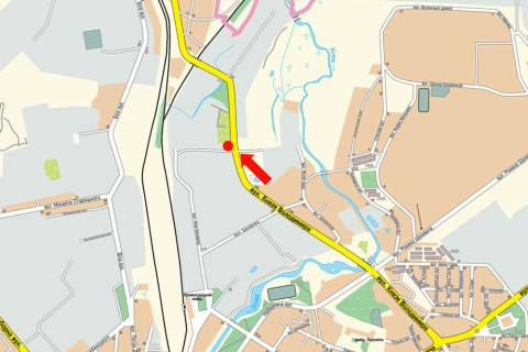 Billboard B in Rivne, 3x6  Knaza Volodimira st., 109, bila AZS "Ukrnafta", z centru scheme