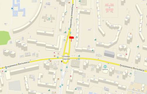 Billboard  in Odessa, 3x6  Korol'ova st., 55 - Vil'amsa st., z centru scheme