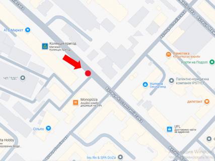 Non-Standard A in Kyiv, 2x5.52  Костянтинівська вул., 71, зупинка "вул. Оленівська", (S внутр. бренд. = внутр. 10,56 м2) scheme