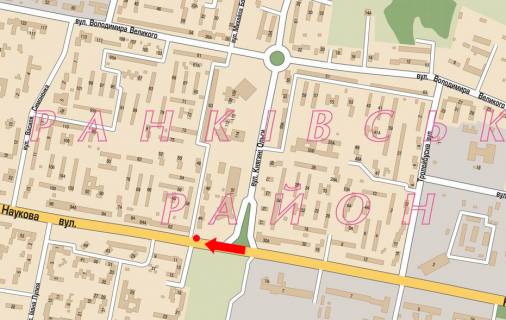 Prismatron, Prism A in Lviv, 3x6  Naukova st., 44, navproti supermarketiv "Sil'po","VAM", "Antoska", v bik Kul'parkivs'koi st. - 19125 scheme