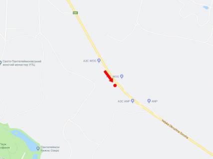 Billboard A in Kyiv, 3x6  Zabolotnogo st., 31e, AZS "WOG", v bik Stolicnogo sose scheme