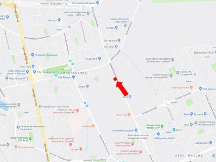Billboard B in Kyiv, 3x6  Bratislavs'ka st. - st. Krajna (300 m), v bik supermarketu "Epicentr", rinku "Troesina" scheme