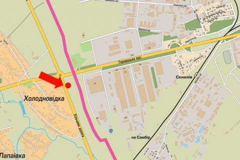 Billboard  in Lviv, 3x6  Kil'ceva doroga / Gorodoc'ka st., bila supermarketiv "METRO", "Epicentr" scheme