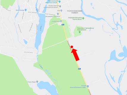 Billboard A in Koncha-Zaspa, 3x6  Stolicne sose, 1 km do bazi "Dinamo", v storonu Kieva scheme