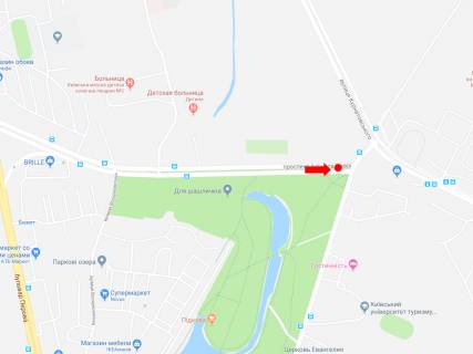 Billboard A in Kyiv, 3x6  Navoi av. - st. Zmacenka, rozdil'nik, v storonu rinku "Unist'", st. Bratislavs'koi scheme