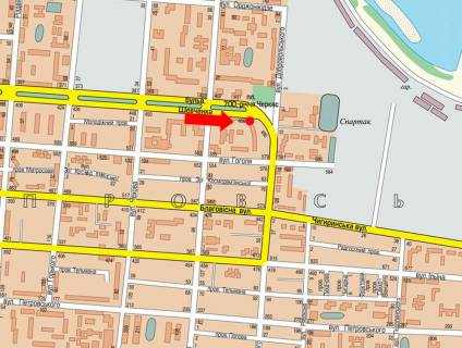 Citylight  in Cherkasy, 1.8x1.2  Sevcenka bst., 472, navproti 700-ricca Cerkas pl., restoranu "Papa Karlo", z centru scheme