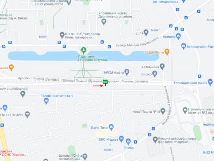 Prismatron, Prism A in Kyiv Suhevica av. (kolis. Vatutina av.), 26 - 374215 scheme