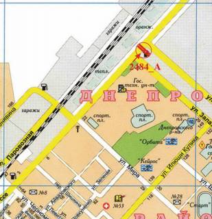 Billboard A in Kherson Berislavs'ke sose - Zalaegerseg st., livij scheme