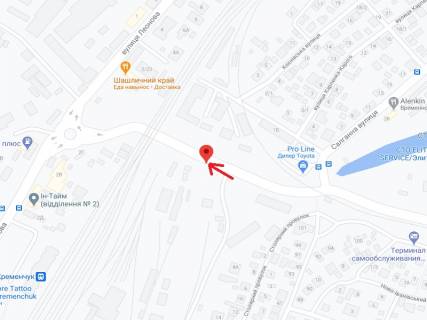 Billboard B in Kremenchuk Armarkova st., rajon avtosalonu "Toyota", verhnij scheme