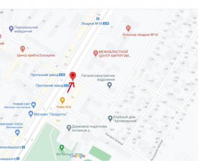 Billboard A in Dnipro (Dnipropetrovsk), 6х3  prosp. Bogdana Hmel'nic'kogo, v rajoni bud.23 scheme