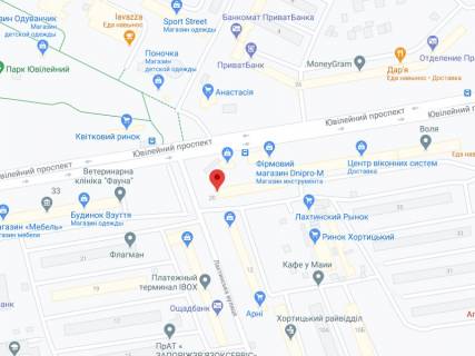 Billboard A in Zaporizhzhya Uvilejnij av., 29, apteka "Med Servis", NoDn126, prajs za rolik 10 sek 1 vihid/5 hvilin, z 8:00-22:00. Rozrahunok dla insih parametriv translacii utocnujte u menedzera. scheme