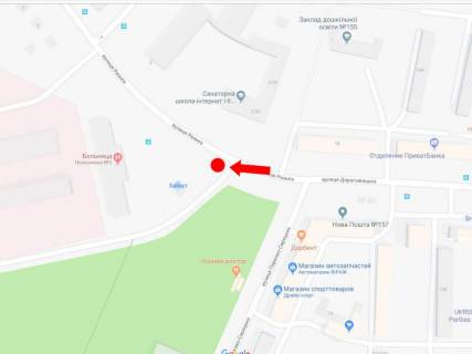 Video Billboard A in Kyiv, 3x6  Riz'ka st., 1, bila Sirec'kogo parku, Polikliniki No3, Likarni No9, do st. m. "Sirec'" - 469426 scheme