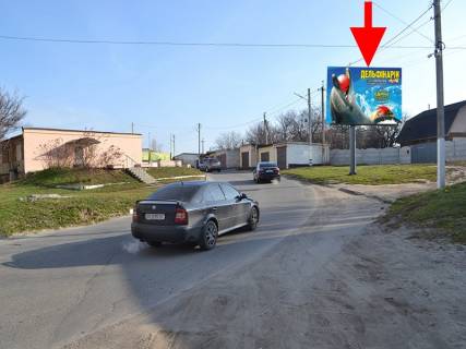 Billboard A in Pisochin, 3x4  смт Пісочин, в'їзд Набережний, мікрорайон "Мобіль", в центр Photo 1