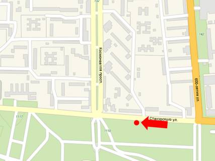 Billboard B in Vinnytsia, 3x6  Pervozvannogo st. (kol. Stahurs'kogo st.), 6, z centru scheme