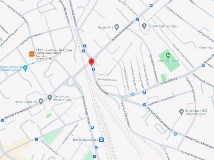 Billboard B in Ivano-Frankivsk, 3x6  Vovcinec'ka st. - Miru st. - Sagajdacnogo st. scheme