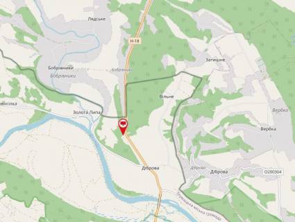 Billboard B in Nizhniv, 3x6  Траса Івано-Франківськ-Тернопіль, с. Нижнів scheme