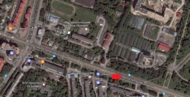 Billboard B in Ternopil, 3x6  Banderi av., 152, bila magazinu "Orbita" scheme