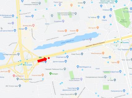 Prismatron, Prism  in Kyiv, 3x6  Bazana av. 12, st. m. "Osokorki", bila supermarketu "Varus", v storonu st.m. "Poznaki", z centru - 446102 scheme