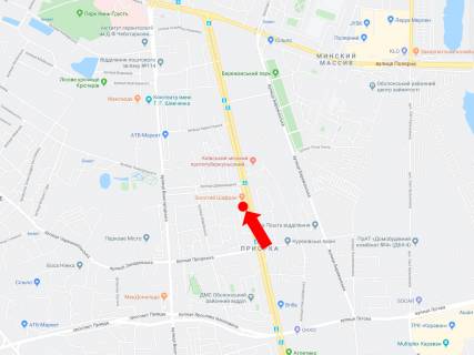 Billboard B in Kyiv, 3x6  Avtozavods'ka st. 41, restoran "Zolotij safran", v storonu pl. Sevcenka scheme