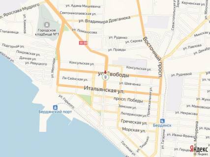 Citylight A in Berdyansk Azovskij av., 19, na razdelitele scheme