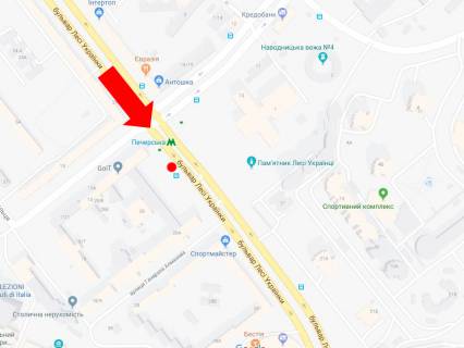 Video Billboard  in Kyiv, 2.3x3.14  Ukrainki bst., 26 / st.Almazova (kolis. st. Kutuzova), na svitlofori, bila "KFC", st. m. "Pecers'ka", z centru, (rolik 10 sek, 1 vihid/1,5 hvilini) - 441483 scheme