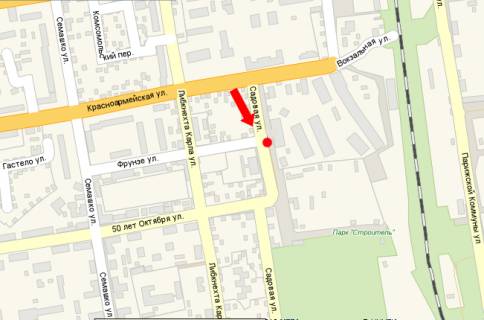 Billboard B in Oleksandria, 3x6  Sadova st., bila avtovokzalu scheme