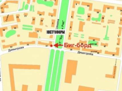 Billboard A in Krivy Rig, 3x6  Geroiv ATO (kol. Dimitrova) st., 37 - Esenina st., u bik Metalurgiv av. scheme