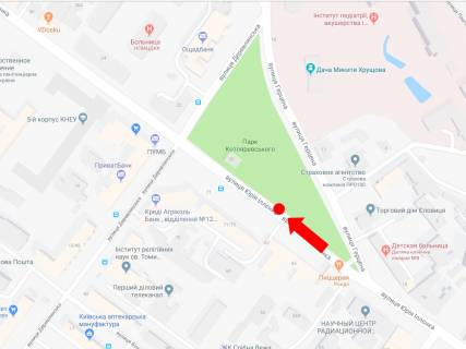 Citylight  in Kyiv, 1.8x1.2  Illenko st. (kolis. Mel'nikova st.), 71 (navproti) v storonu st. Derevlans'koi scheme