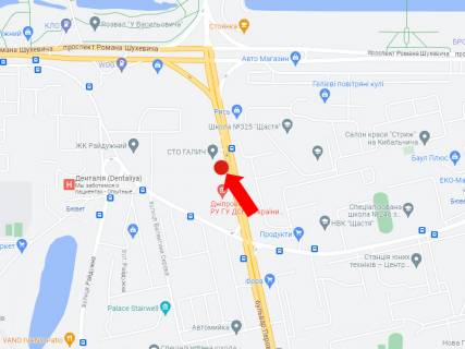 Billboard B in Kyiv, 3x6  Perova bst., 27, v bik Vatutina av. scheme