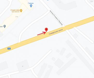 Billboard B in Bila Tserkva, 3х6  Vst. Skvirs'ke sose (Zelena zona, navproti ditacoi stomat. polikliniki) scheme