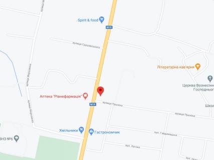 Video Billboard A in Dubno Grusevs'kogo st., 171B, apteka "Volin'farm", prajs za rolik 10 sek 1 vihid/5 hvilin, na dvostoronn'omu ekrani, vid 144 vihodiv na den'. Rozrahunok dla insih parametriv translacii utocnujte u menedzera. - 301347 scheme