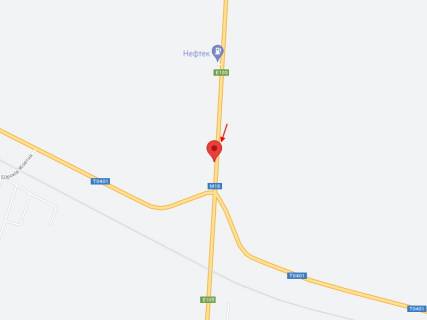 Billboard A in Khoroshevo (Dnipropetrovsk region), 6х3  M-18, km 228+226 (pravoruc), Pered rozv'azkou na m. Sinel'nikove, bila AZS NEFTEK scheme