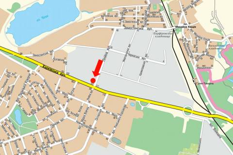 Billboard A in Sumi, 3x6  Harkivs'ka st. / Linijna st. (flazok) scheme