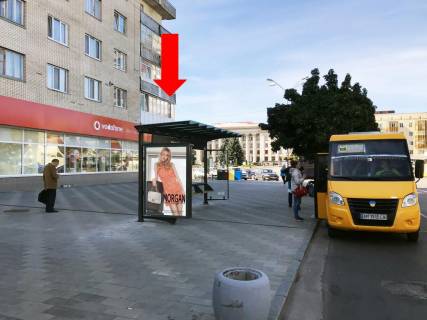 Citylight B in Zhytomyr, 1.8x1.2  Kiivs'ka st., 2, zupinka "Soborna pl.", bila centru "Vodafone", v storonu Sobornoi pl. Photo 1