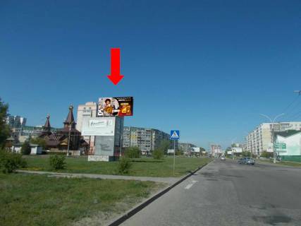 Billboard A in Sumi, 3x6  Luspi av. / Sirka st. (kol. Korotcenka st.), rozdil'nik, bila TRC "Lavina", supermarketiv "Sil'po", "El'dorado", z centru, verhna Photo 1