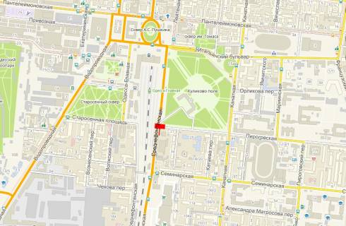 Prismatron, Prism  in Odessa, 3x6  Seredn'ofontans'ka st. - Pirogovs'ka st., 29, z centru - 431820 scheme