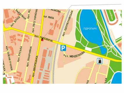 Billboard A in Rivne Banderi st. - Popovica st., 1 scheme