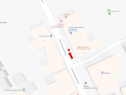 Citylight A in Kyiv, 1.8x1.2  Mihajlivs'ka st., 24a, v storonu Mihajlivs'koi pl. scheme