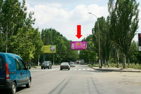 Billboard A in Kherson, 3x6  Mikolaivs'ke sose / 8-ma Pol'ova st., v centr (flazok) Photo 1